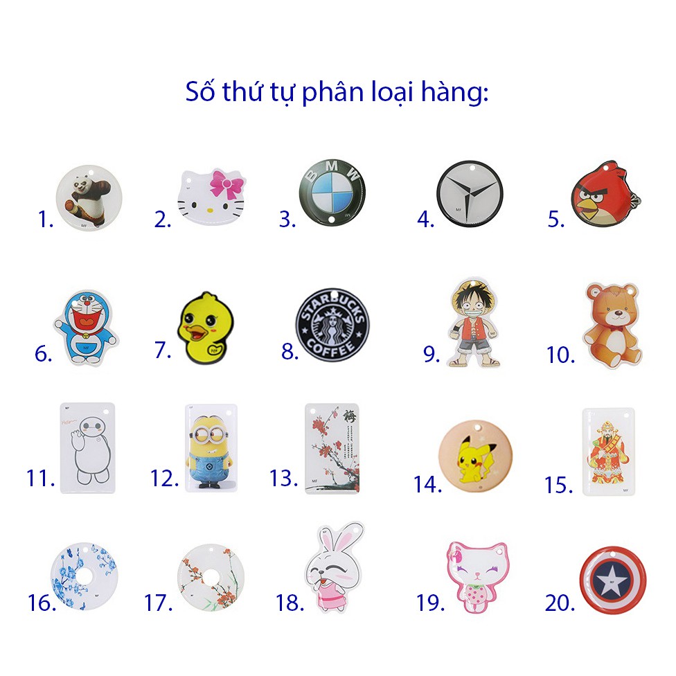 [Thẻ tuỳ chỉnh] Móc khoá cute cảm ứng từ dùng làm thang máy, vé xe, chìa khóa cửa thông minh - RFID 125khz và NFC 13.56Mhz.